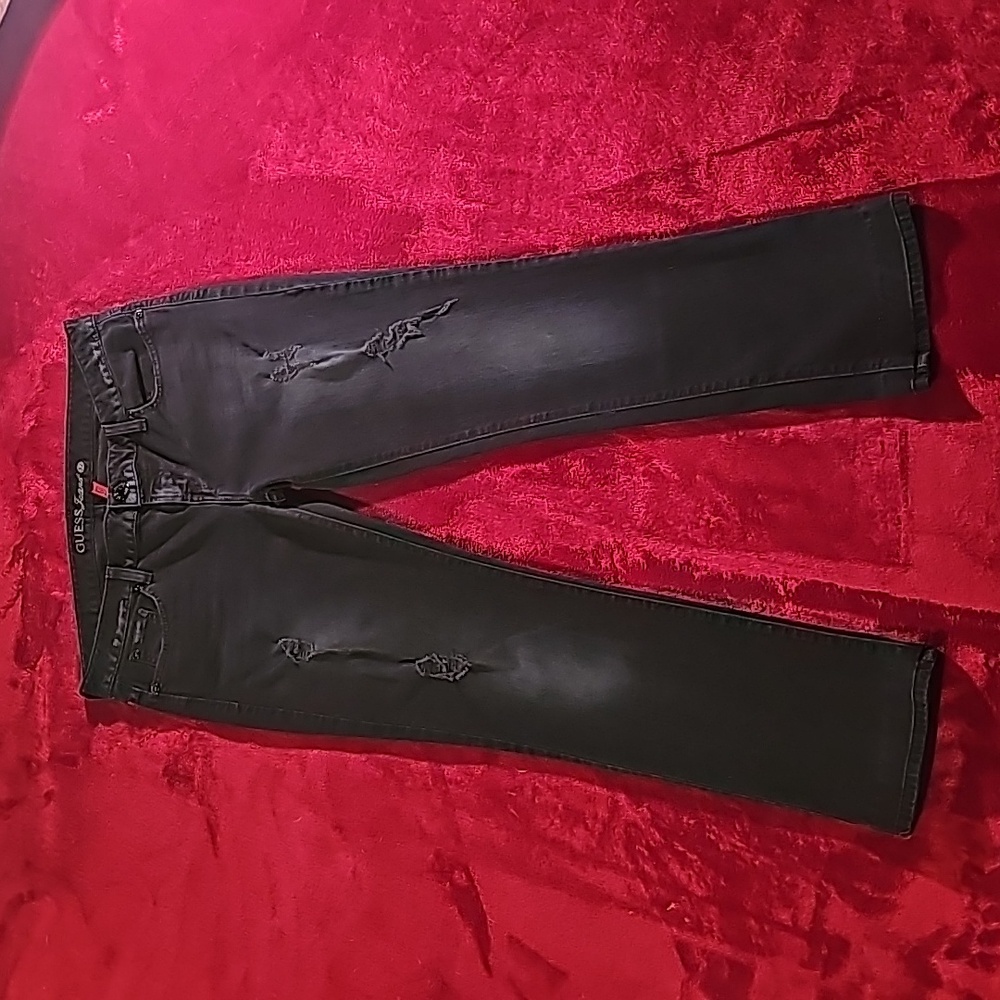 Woman's, Guess Jeans, size 32, color black